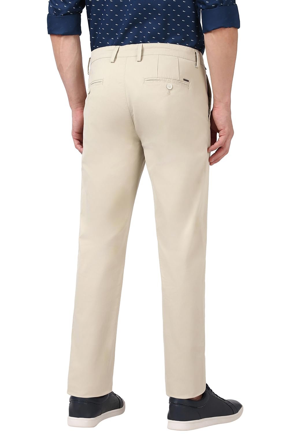 Men's Mid Rise Slim Casual Pants (PCTFSSSB363763_Beige