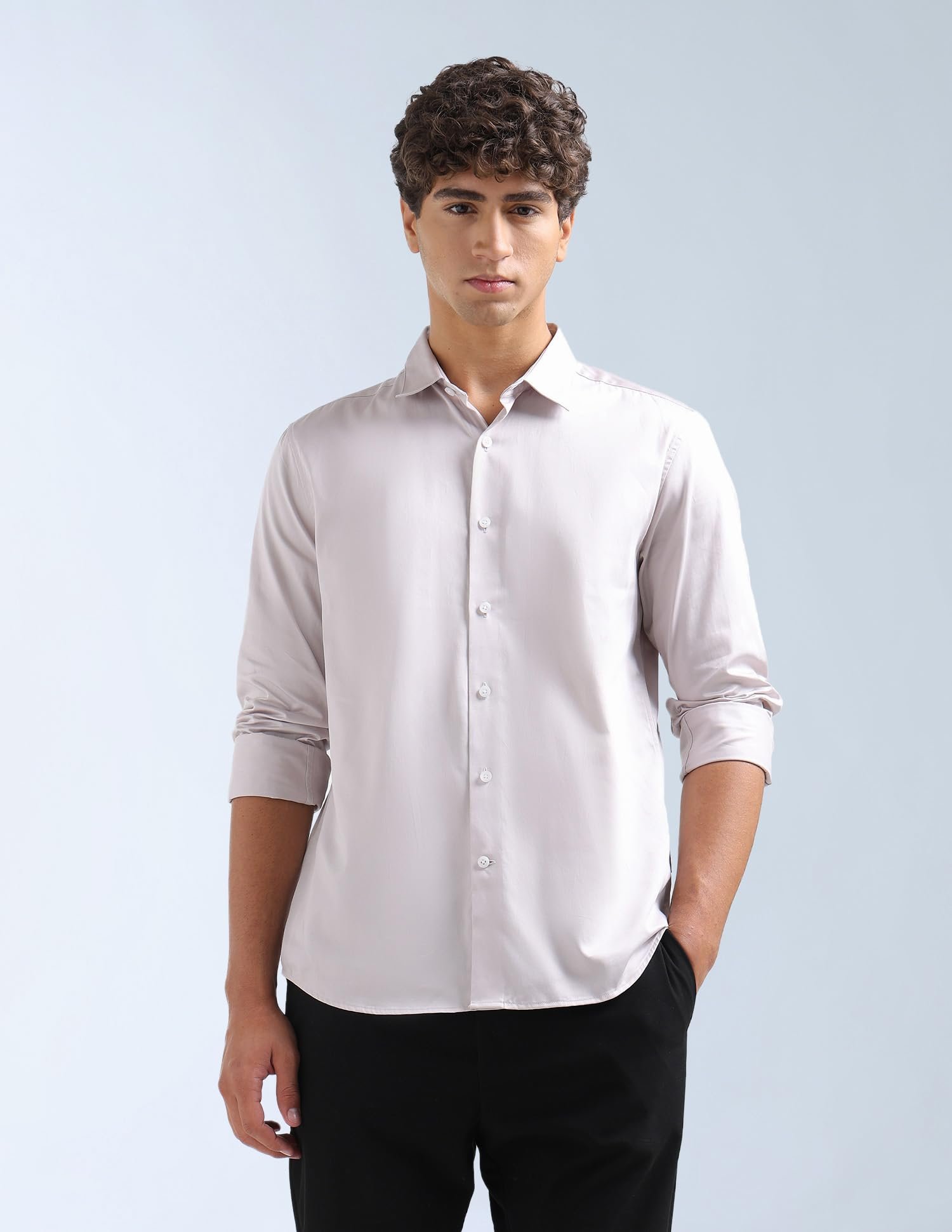 Satin Slim Fit Shirt