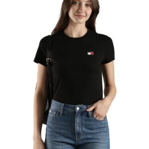 S26JWKT171 Black Womens Top