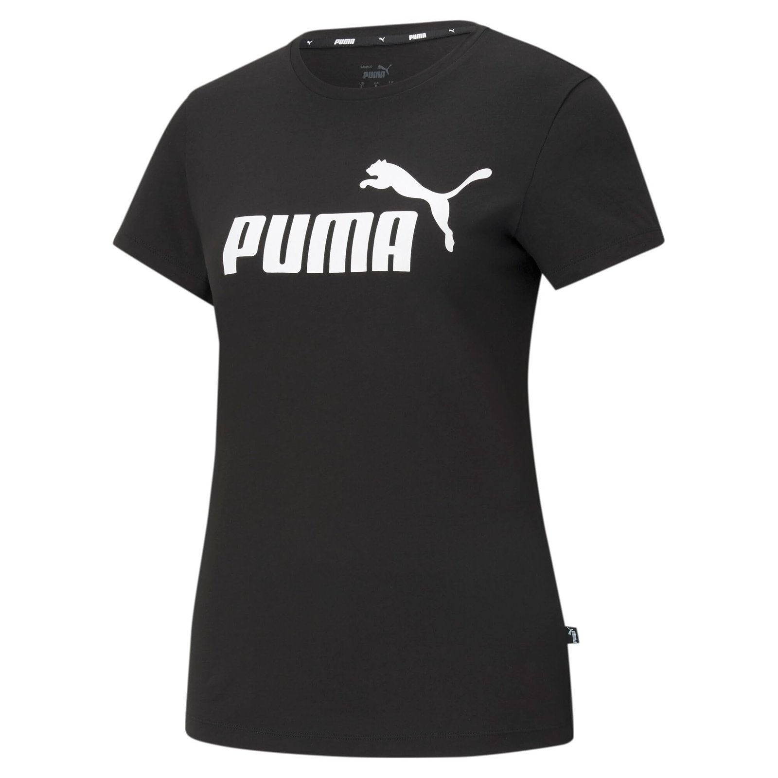 Women's Essentials Logo T-Shirt | 100% Cotton Regular Fit T-Shirt for Women | Ribbed Crew Neck | Iconic Logo | Ideal for Workouts, Casual Outings & Everyday Wear