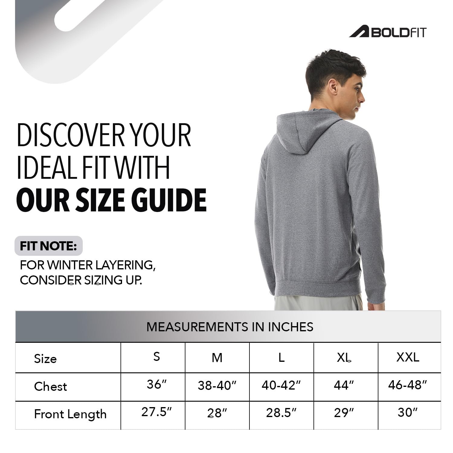 Hoodies for Men Full Zipper Jacket for Men & Boys Fleece Hoodie for Man Winter Jackets Thermal Insulation Mens Jacket Zipper WinterWear Hoodies for Boys Winter Grey XXL