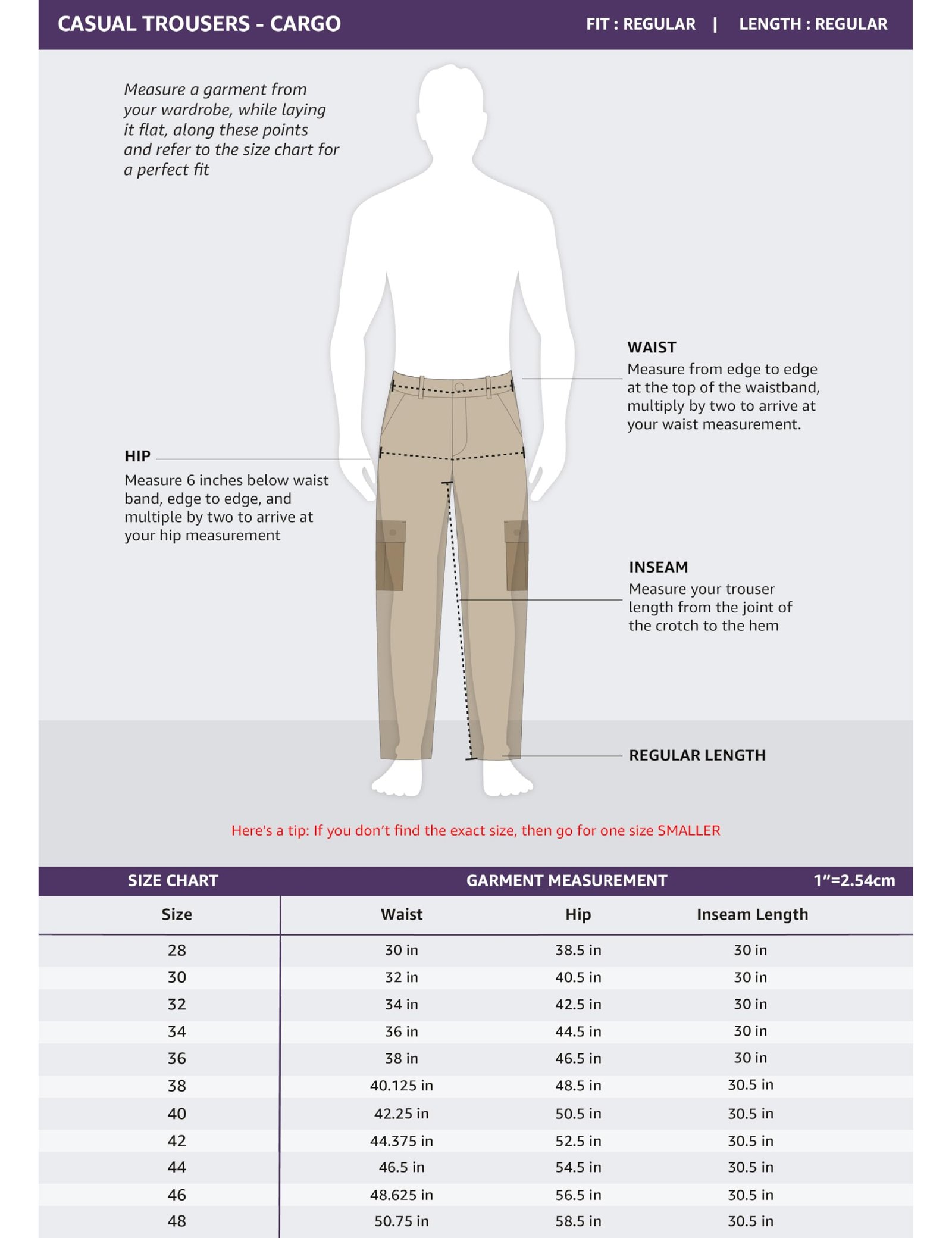 Men's Regular Fit Washed Cargo Pants (Pure Cotton | Relaxed Fit) (SP-M-A25-CT-105-Mid Grey-38)