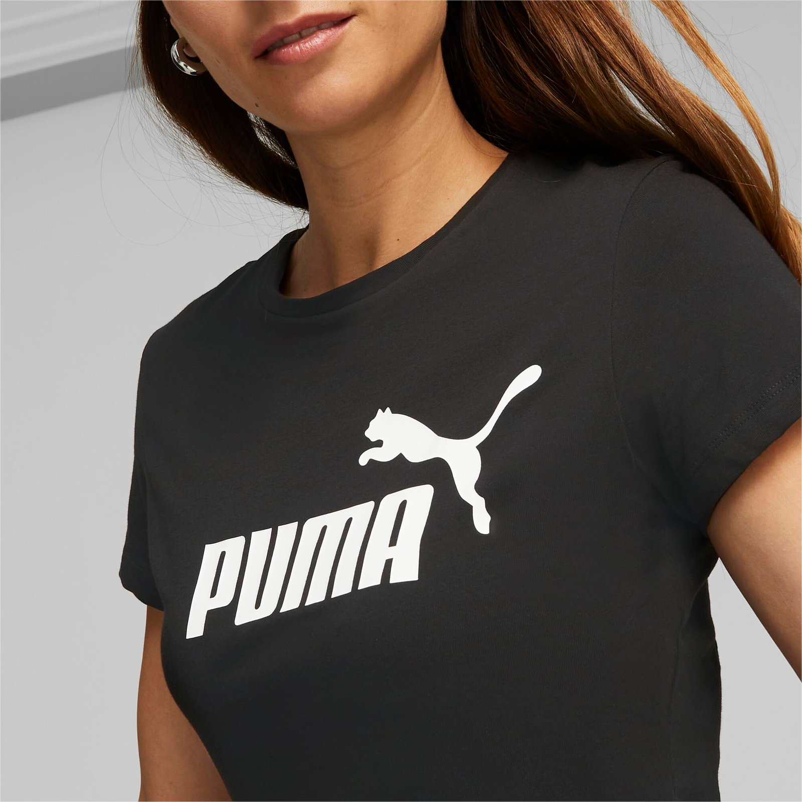 Women's Essentials Logo T-Shirt | 100% Cotton Regular Fit T-Shirt for Women | Ribbed Crew Neck | Iconic Logo | Ideal for Workouts, Casual Outings & Everyday Wear