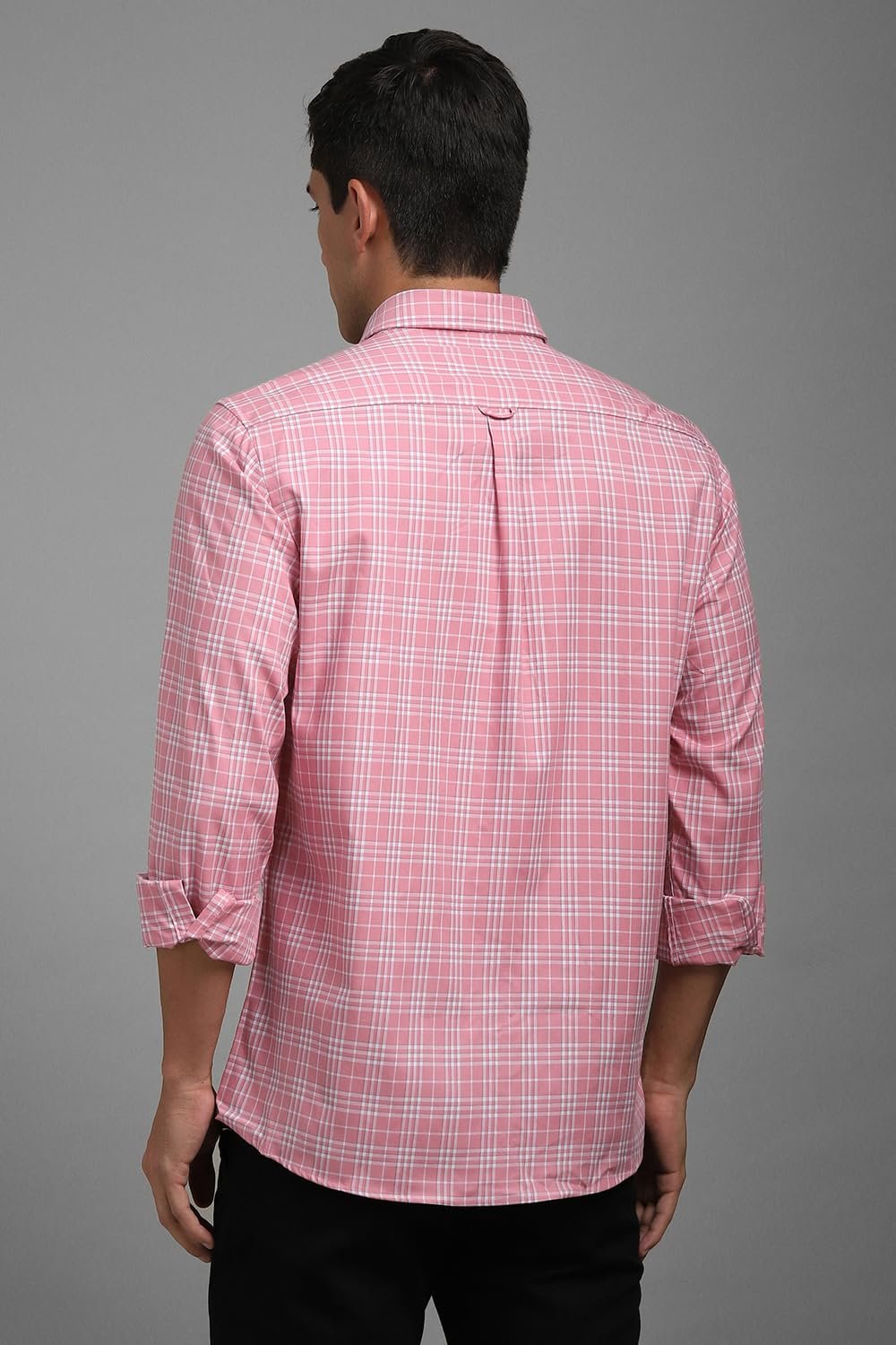 Cotton Men's Slim Fit Shirt (LYSFCSLBS20976_Pink, 42