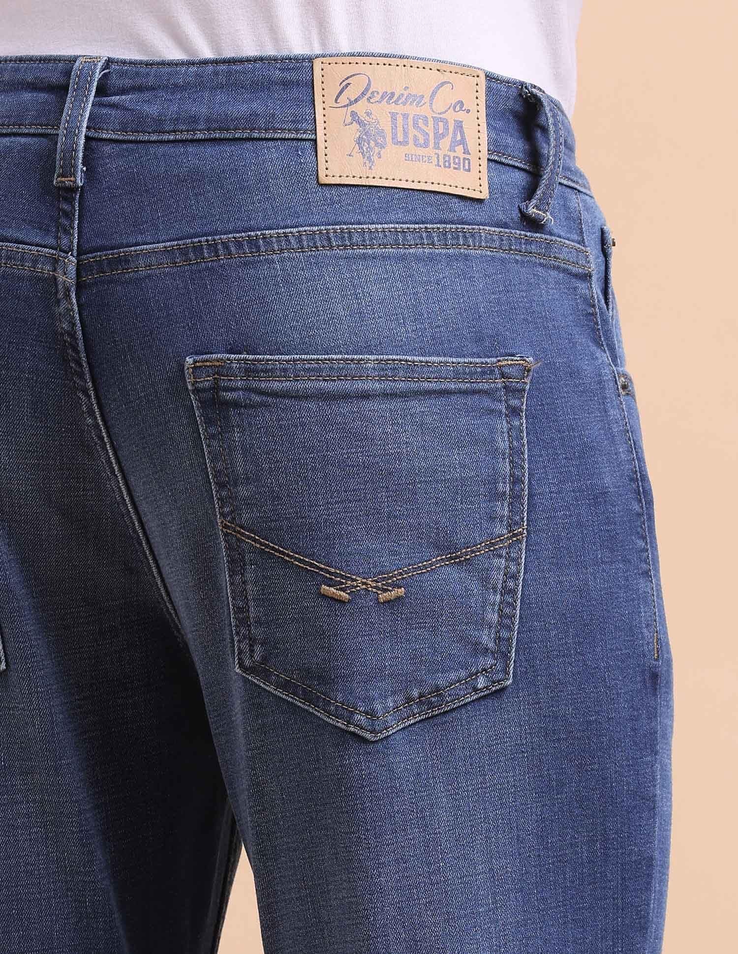 Denim Jeans for Men, Comfort Fit Men Jeans for Office & Regular Wear - 36, Blue