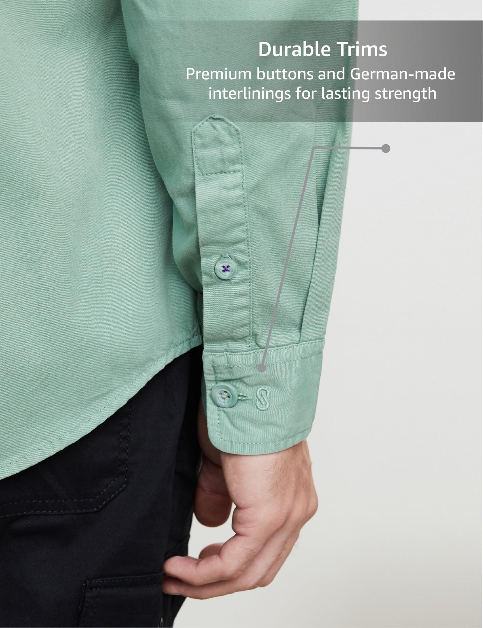 Men's Long Sleeve Casual Washed Cotton Twill Shirt (Regular Fit)_SP-M-S25-CS-106_Lt.Olive