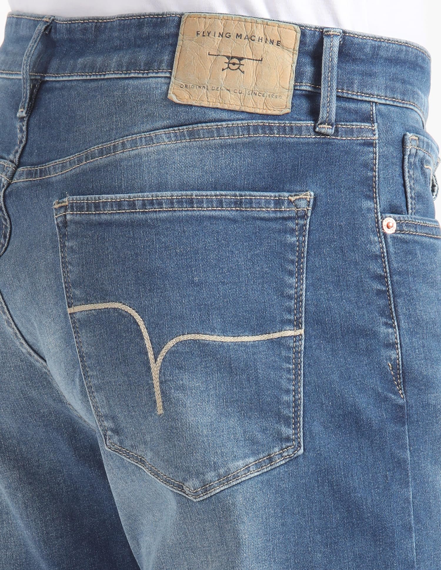 Bruce Relax Bootcut Fit Whiskered Jeans (FMJEN2431_Blue)
